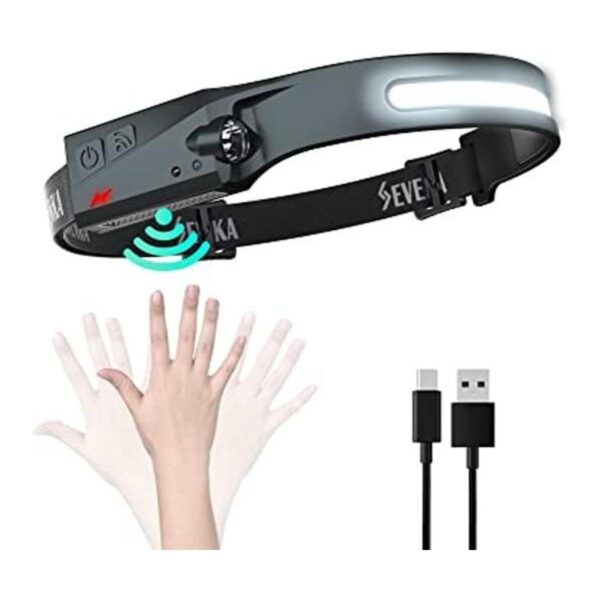 SEVENKA Linterna LED para faros delanteros recargable_1