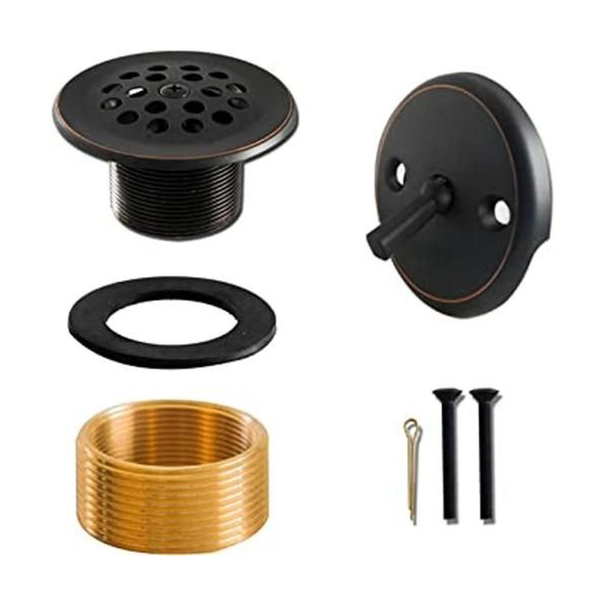 SENTO Kit de tope de drenaje de bronce con palanca de