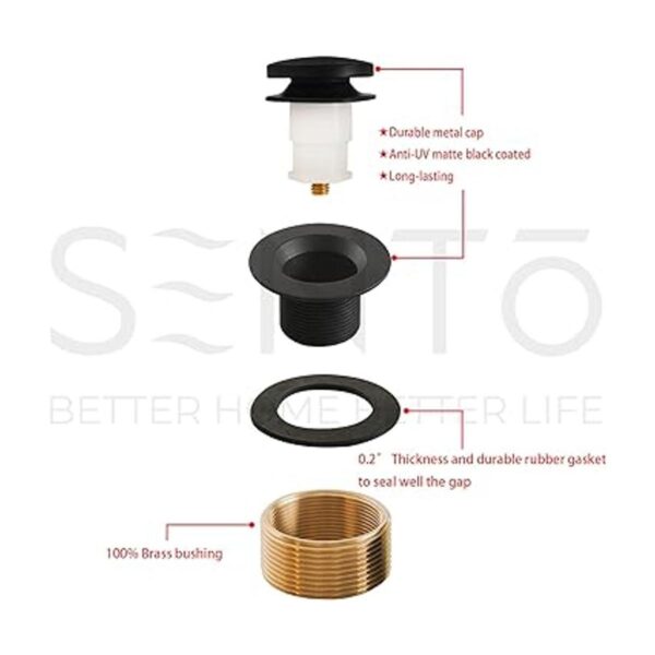 SENTO Juego de tapacubos de desage para bañera con punta_4