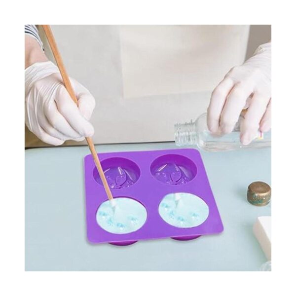 SENHAI 2 moldes para jabón de silicona 4 cavidades para