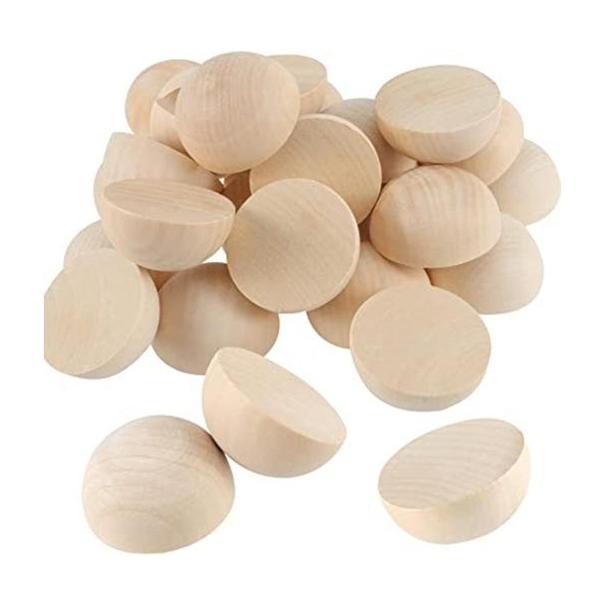 SEHOI 50 bolas de madera de 2.0 in bolas de madera