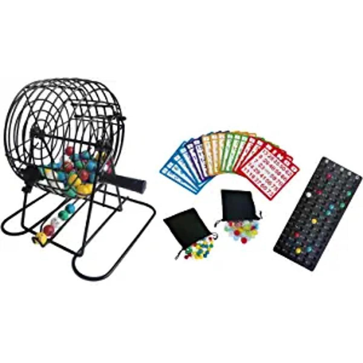 SEETOOOGAMES Juego de juego de bingo de lujo jaula de