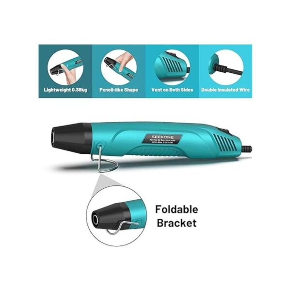 SEEKONE Pistola de calor de mano mini de aire