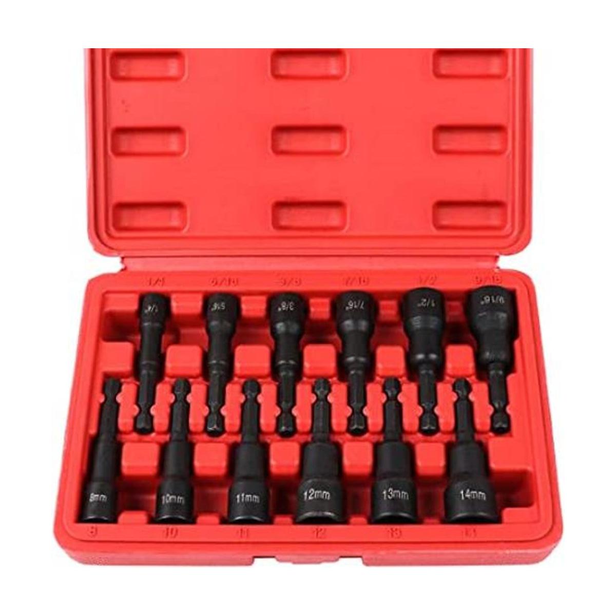 SEDY Kit maestro de destornillador de tuerca hexagonal