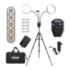 SEBIDER Anillo de luz LED dual de 36 W 6500 K con soporte_1