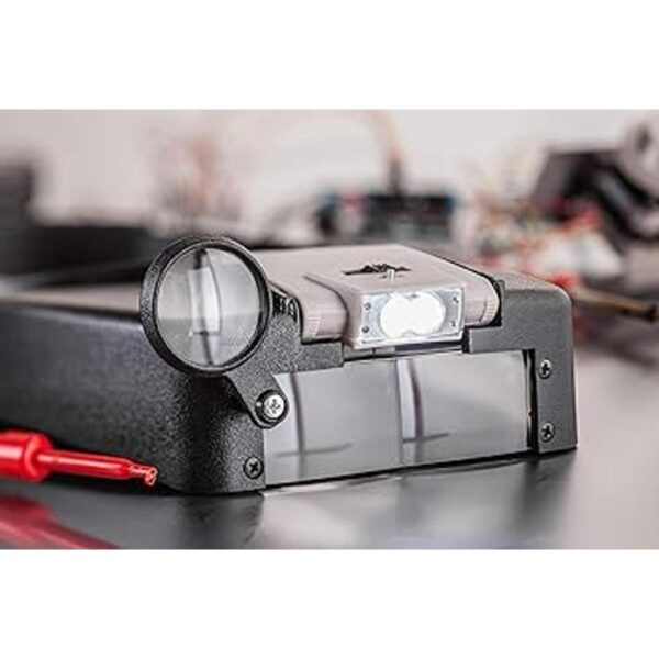 SE Illuminated Dual Lens FlipIn Head Magnifier MH1067L