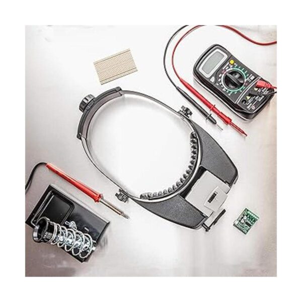 SE Illuminated Dual Lens FlipIn Head Magnifier MH1067L