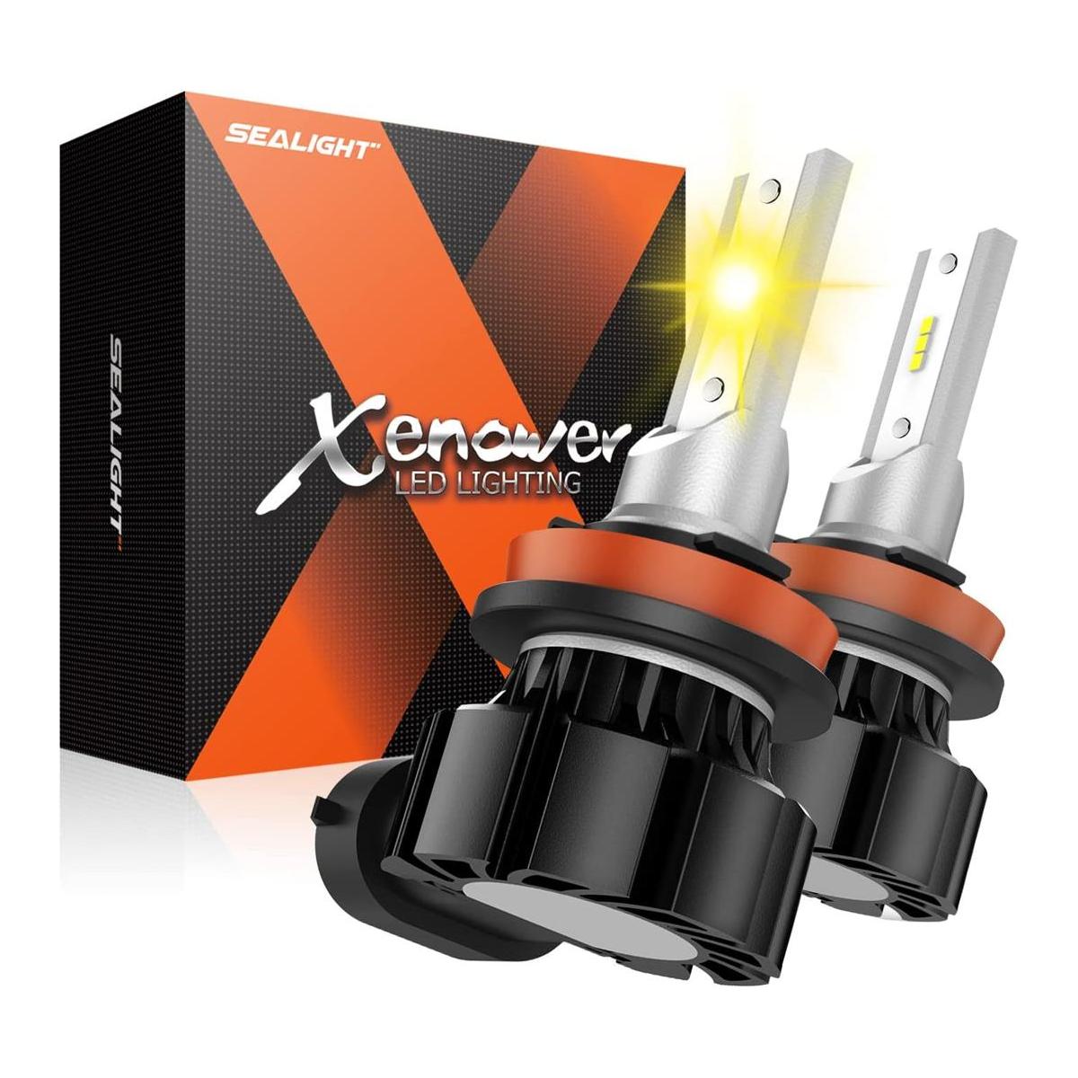 SEALIGHT Bombillas antiniebla H11 H8 H16 3000 K amarillo