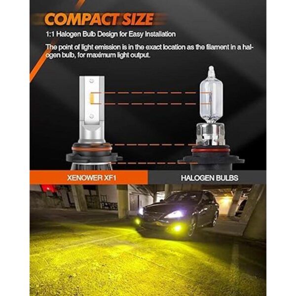 SEALIGHT Bombillas LED antiniebla 9006 3000 K amarillas_2