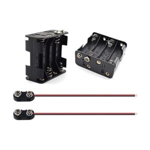 SDTC Tech Juego de 2 soportes de batería AA de 15 V y_1