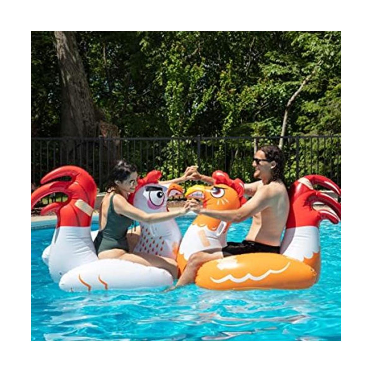 SCS Direct Juego de flotadores inflables para piscina con