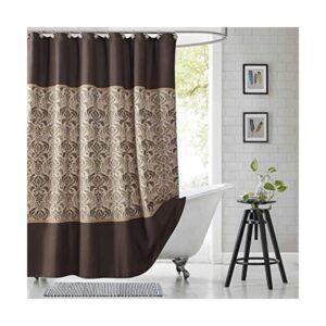 SD SDLIVING Cortinas de ducha vintage de tela de poliéster