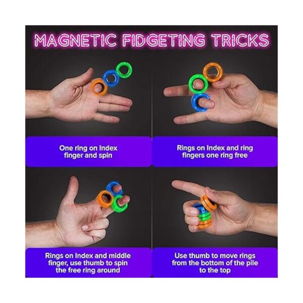 SCRATCHIEZ Anillos magnéticos para adultos y niños juego_4