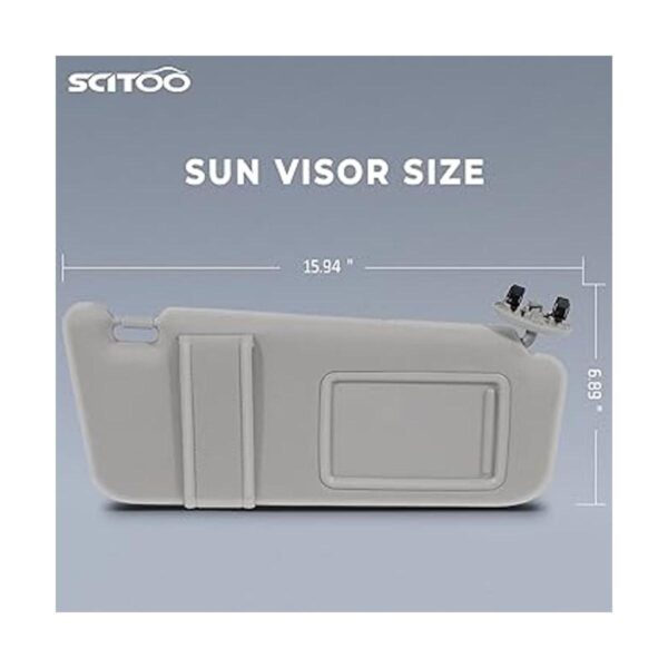 SCITOO Visera solar gris para lado del pasajero derecho_2