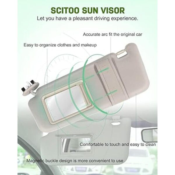 SCITOO Visera solar interior izquierda y derecha beige