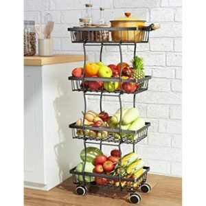 SAYZH Cesta de frutas para cocina carrito de utilidad