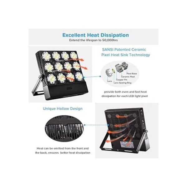 SANSI 6070 W equivalente a 500 W Luz de inundación de