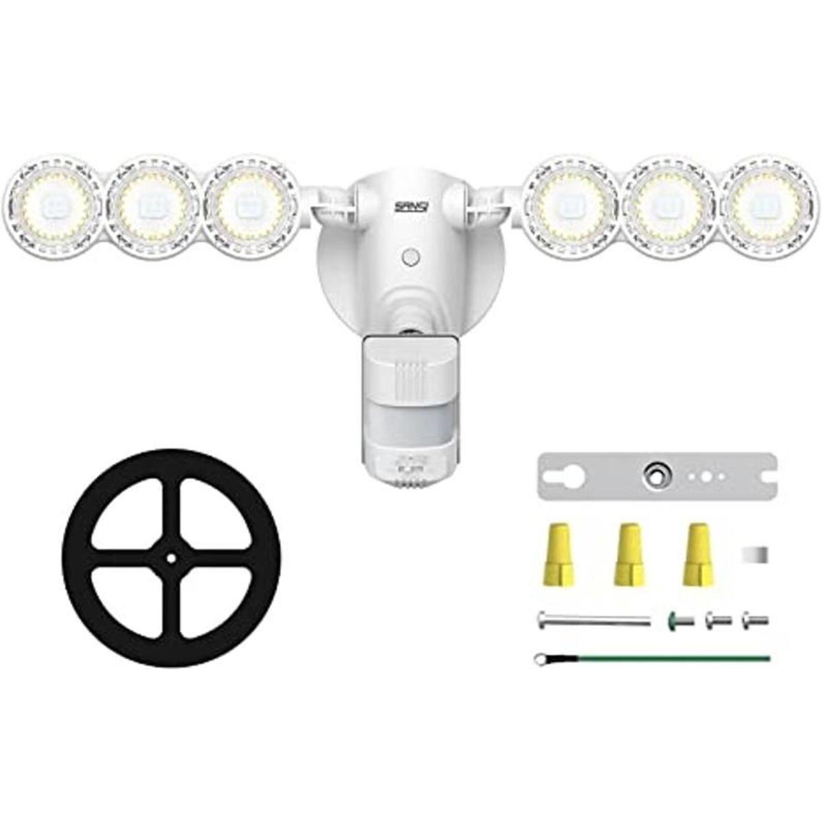 SANSI Luz exterior con sensor de movimiento de 45 W luces