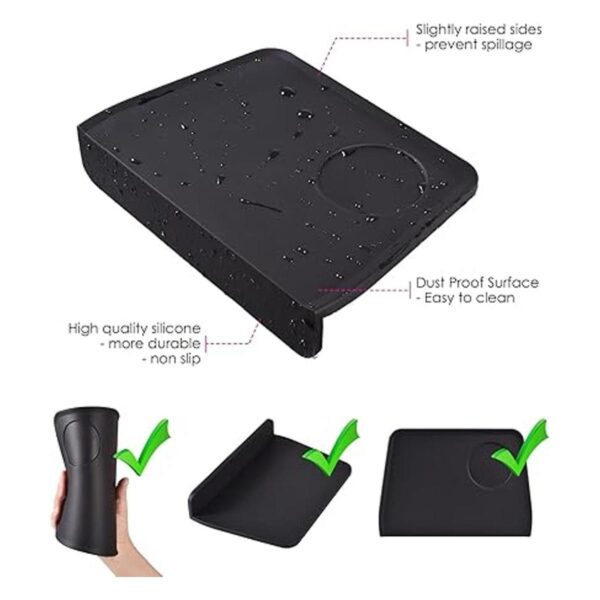 SANTOW Alfombrilla de silicona para taponar café con