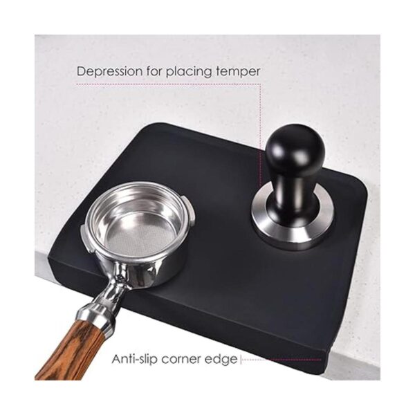 SANTOW Alfombrilla de silicona para taponar café con