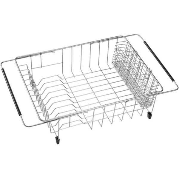 SANNO Estante de secado de platos expandible para