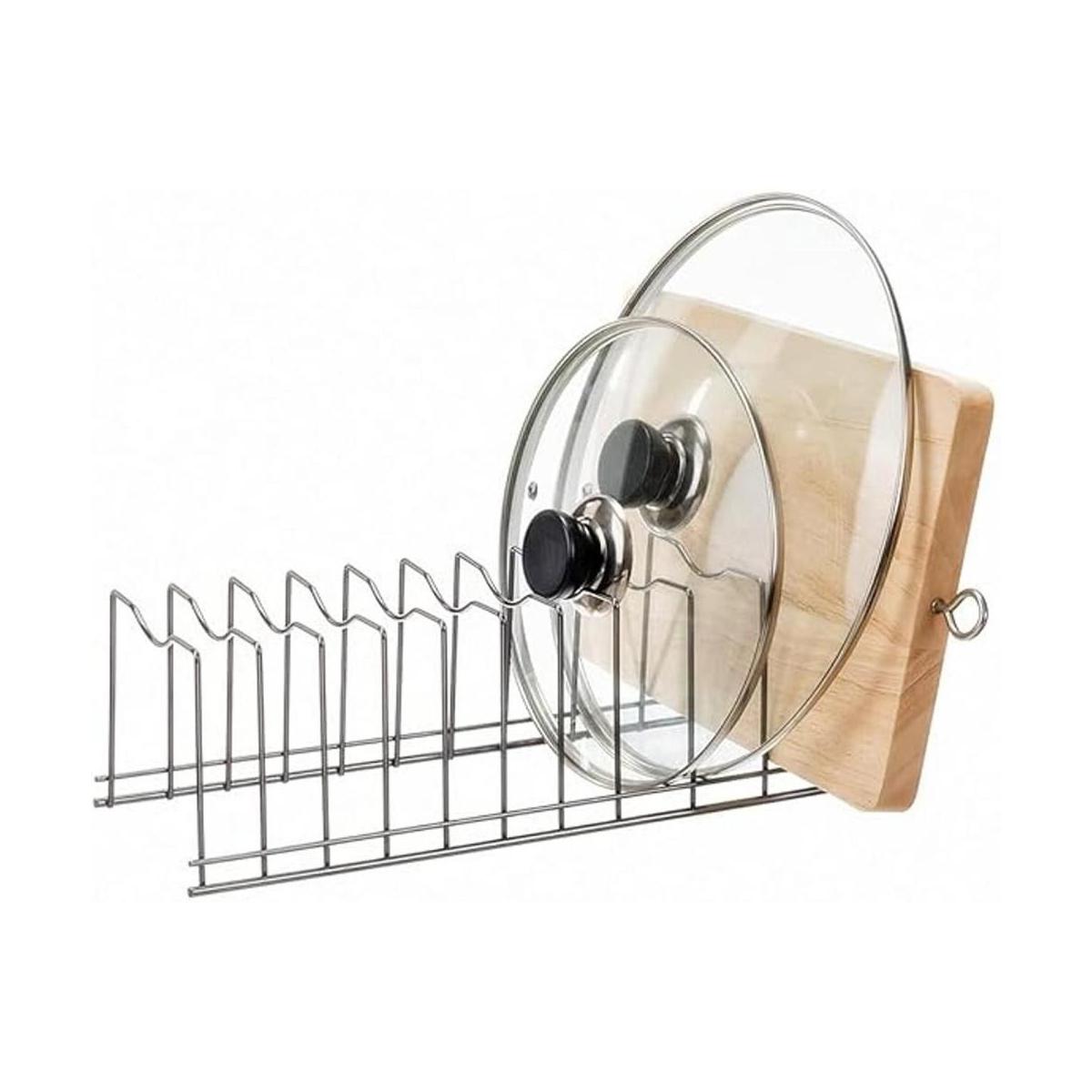 SANNO Organizador de tapa de olla soporte para tapa