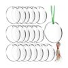 SANNIX 60 adornos de acrílico de 3 pulgadas en blanco con_1