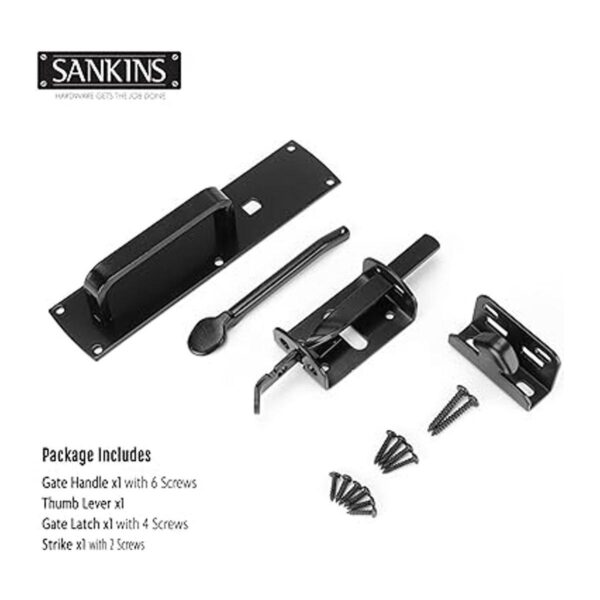 SANKINS Hardware de pestillo para puerta de pulgar para