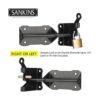 SANKINS Pestillo de puerta automático resistente para