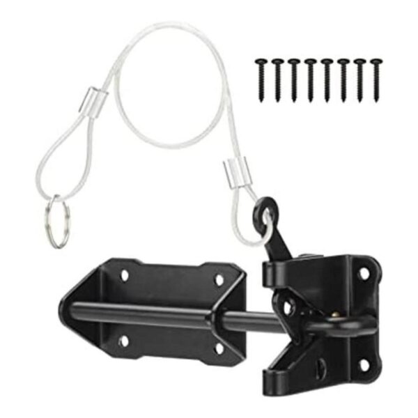SANKINS Pestillo de puerta automático resistente para