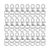 SANNIX 120 Pcs Keychain Clip Hooks with D Ring Include