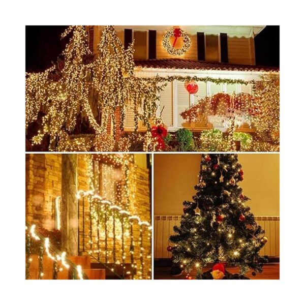 SANJICHA Paquete de 2 luces LED de Navidad de 66 pies 200_3