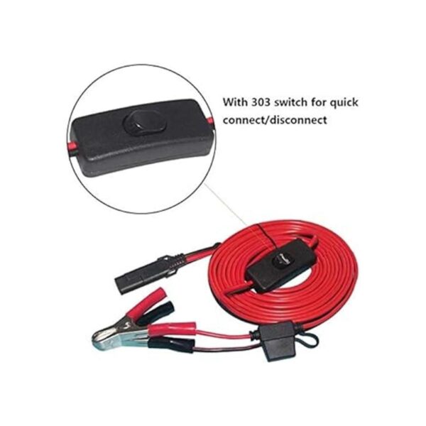 SAE a la batería pinza de cocodrilo 12 V SAE 2 pines_5
