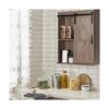 Rustown Gabinete de baño de madera de granja con puerta