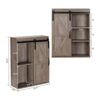 Rustown Gabinete de baño de madera de granja con puerta