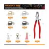 Rustark Kit de accesorios para llavero de 4 colores con