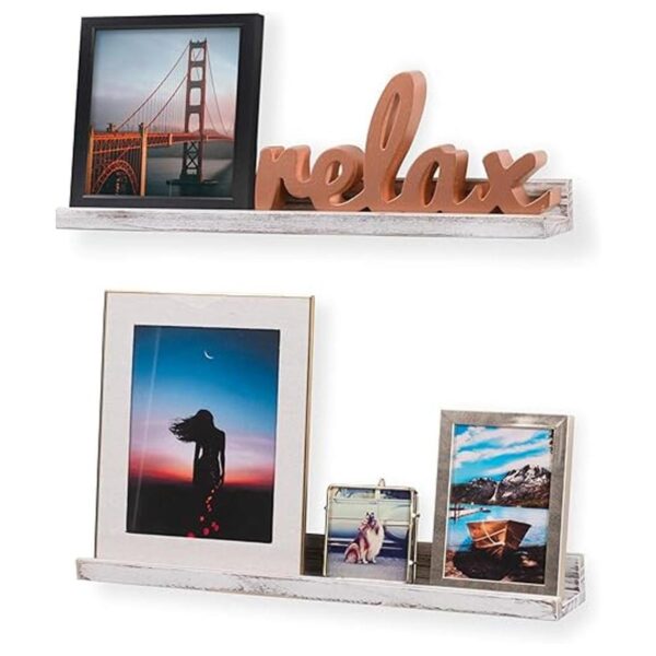 Rustic State Ted Estante de pared para fotos 24.0 in