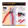 Rustark Kit de accesorios para llavero de 4 colores con