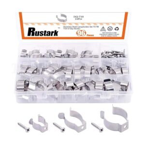 Rustark Juego de 48 soportes de clip en forma de U con