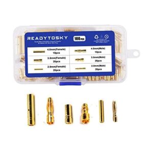 Readytosky RC Bullet Connectors 2mm 3.5mm 4mm Gold Plated