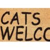 Cats Welcome People Felpudo tolerado 30.0 x 17.1 in