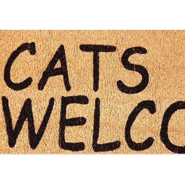 Cats Welcome People Felpudo tolerado 30.0 x 17.1 in