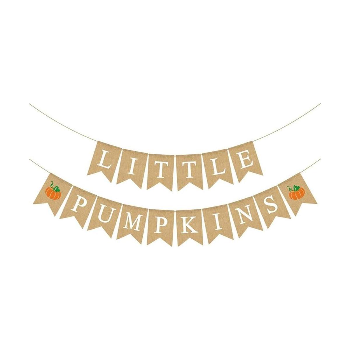 Rainlemon Pancarta de arpillera de yute con diseño de