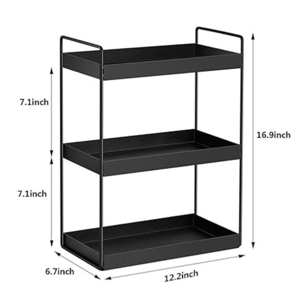 Organizador de 3 niveles para encimeras de baño bandeja