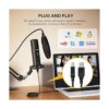 Micrófono USB con monitoreo de latencia cero MAONO AUPM422_6