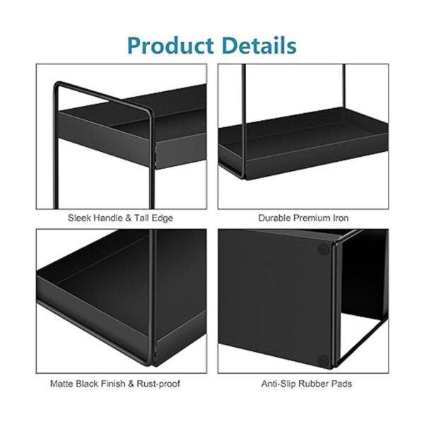 Organizador de 3 niveles para encimeras de baño bandeja