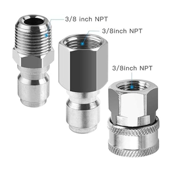 EXCELFU NPT 38 Inch Stainless Steel Male and Female Quick_3