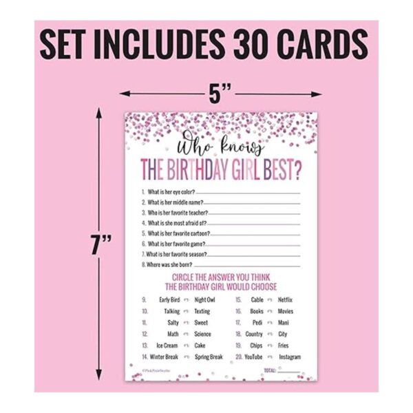 Las mejores tarjetas de juego de 30 Who Knows The Birthday_2