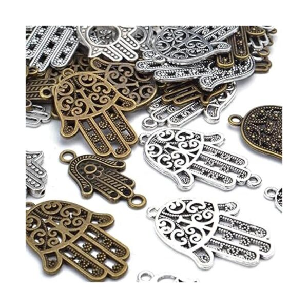 Hamsa Hand Charms 120gAbout 51 Pieces Hand of Fatima
