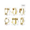 Hallazgos de aretes con clip 12 pares de 6 estilos